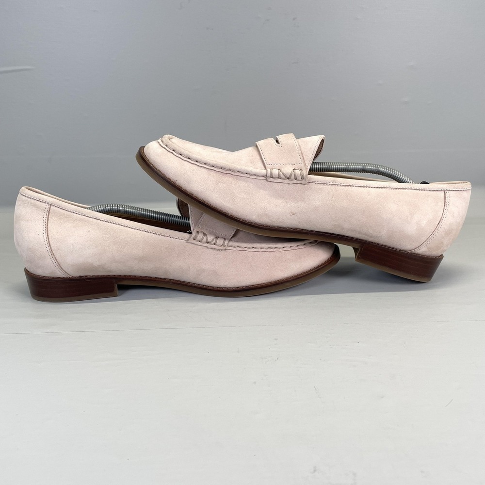Vionic Waverly Penny Loafers Womens Size 11 Beige Pink Nubuck Moc Toe Shoes - Picture 7 of 10
